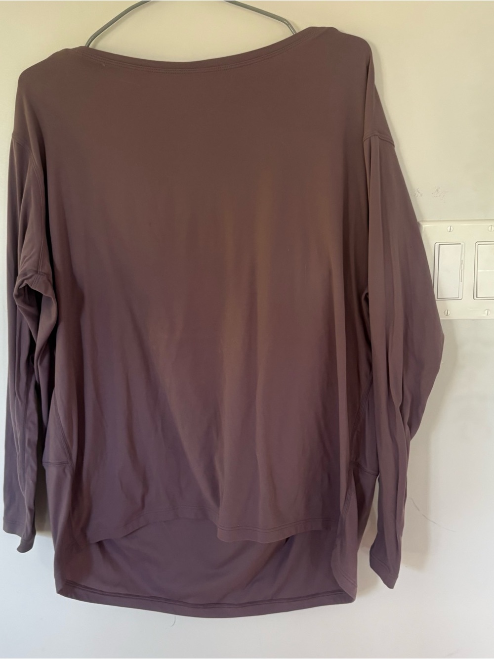 Lululemon Back in Action Long Sleeve Shirt Muted Mauve Purple Size 8 (26” PTP)